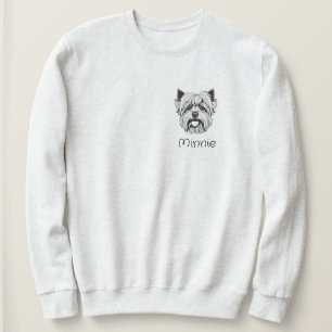 Niedlich personalisiert Yorkie Sweatshirt