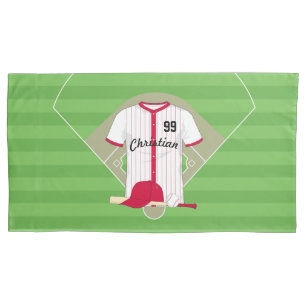Niedlich Personalisierter Baseball Kissenbezug