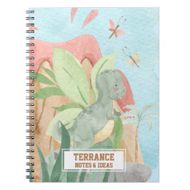 Niedlich Personalisiertes Baby Tiranosaurios Rex D Notizblock