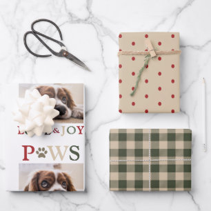 Niedlich Pet Foto Paws Liebe Joy Geschenkpapier Set