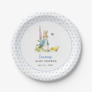 Niedlich Peter Rabbit Baby Boy Dusche Blue Pappteller