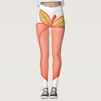 Niedlich Pfirsich Leggings