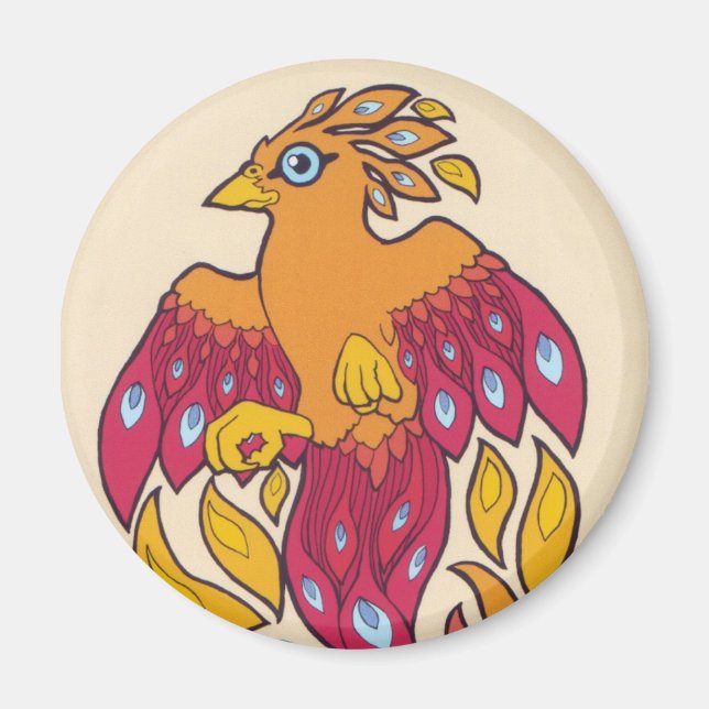 Niedlich Phoenix Magnet (Vorne)
