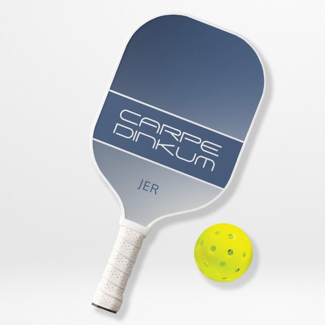 Niedlich Pickleball Dink Pun Gradient Initials Bla Schläger (Von Creator hochgeladen)