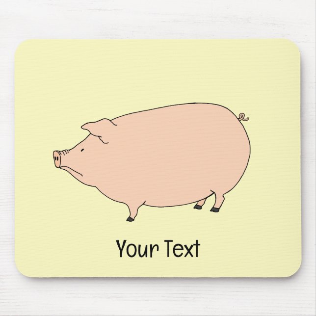 Niedlich Pig Mousepad (Vorne)