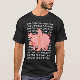 Niedlich Pig Oink Bekleidung Männer Frauen Kinder T-Shirt