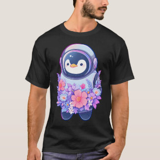 Niedlich Pinguin Astronaut T-Shirt