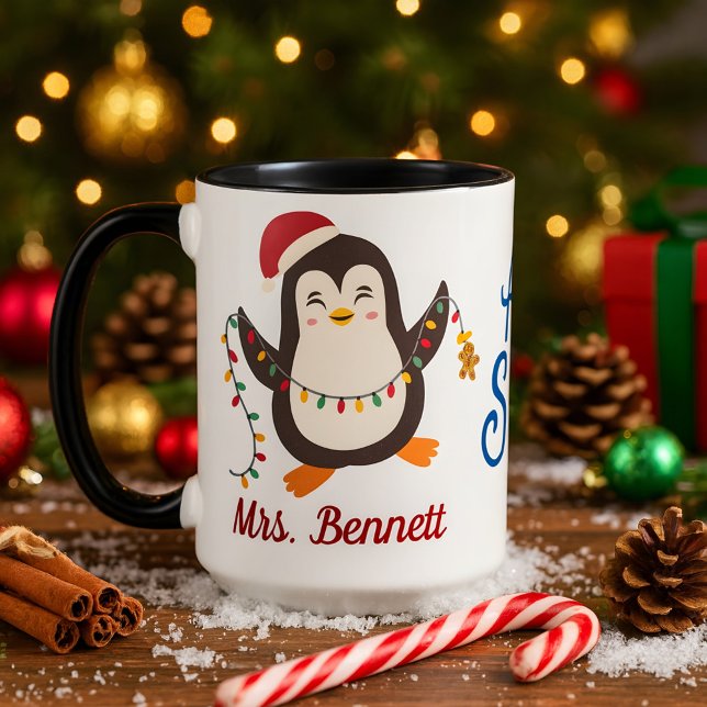 Niedlich Pinguin Christmas Sie sind der beste Lehr Tasse (Von Creator hochgeladen)