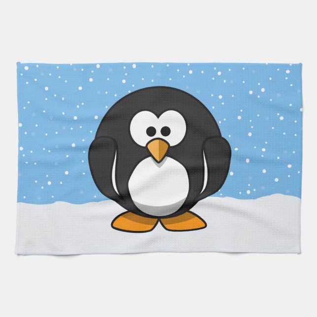 Niedlich Pinguin Handtuch (Horizontal)