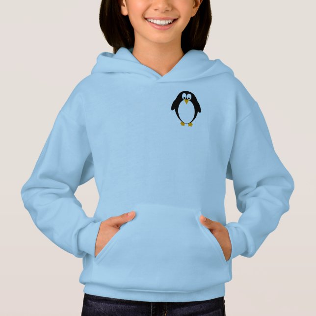 Niedlich Pinguin Hoodie (Vorderseite)
