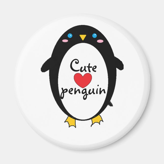 Niedlich Pinguin Magnet (Vorne)
