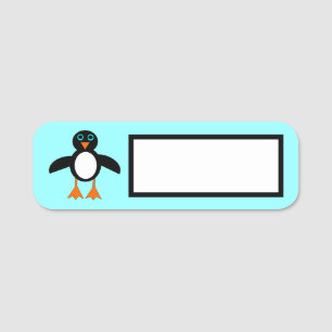 Niedlich Pinguin Namensschild