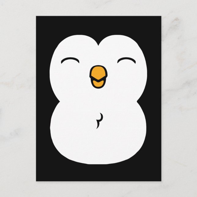 Niedlich Pinguin Postkarte (Vorderseite)