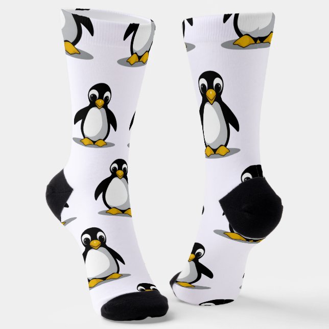 Niedlich Pinguin Socken (Gewinkelt)