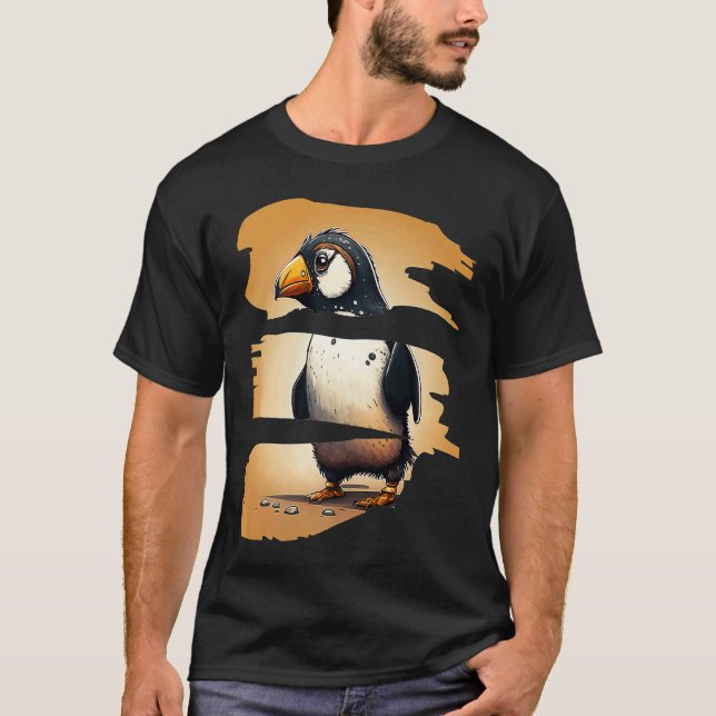 Niedlich Pinguin T-Shirt (Vorderseite)
