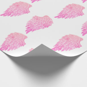 Niedlich Pink Angel Wings Geschenkpapier