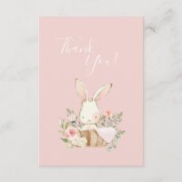 Niedlich Pink Aquarell Bunny Baby Dusche