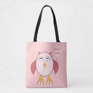 Niedlich Pink Baby Girl Owl Totbeutel