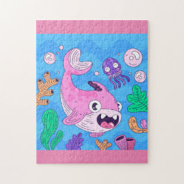 Niedlich Pink Baby Shark Puzzle