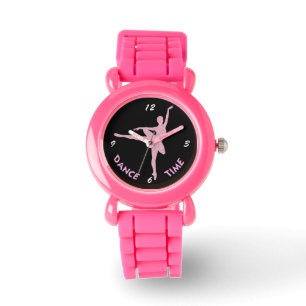 Niedlich Pink Ballerina Kids Dance Time Armbanduhr