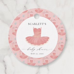 Niedlich Pink Ballerina Tutu Baby Girl Babydusche Geschenkanhänger