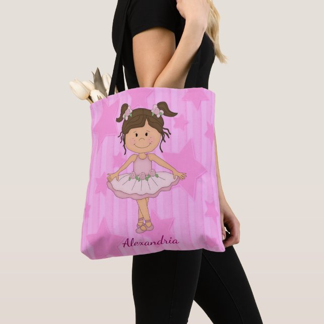 Niedlich Pink Ballerina US Flagge (Von Nahem)
