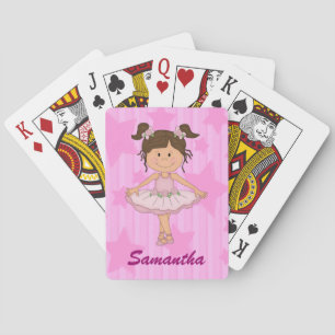 Niedlich Pink Ballerina US Flagge Spielkarten