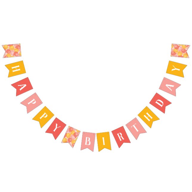 Niedlich Pink Balloon Happy Birthday Banner (Alle)