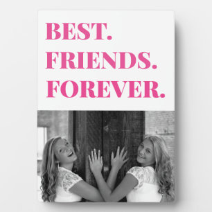 Niedlich Pink Best Friend BESTE FREUNDIN Bestie Fo Fotoplatte