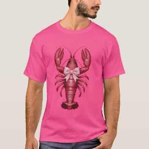 Niedlich Pink Bow Coquette Crawfish Saubere Girl A T-Shirt