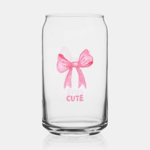 "NIEDLICH" Pink Bow Trinkbehälter Set. Dosenglas