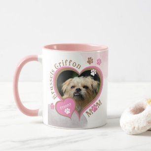 Niedlich Pink Brussels Griffon Dog Mama Foto und N Tasse