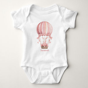 Niedlich Pink Bunny Girl Baby Strampler