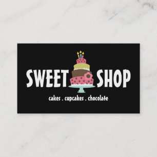 Niedlich Pink Cake Cupcakes Catering Bäckerei Busi Visitenkarte