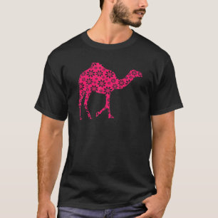 Niedlich Pink Camel Floral Abstrakt T-Shirt