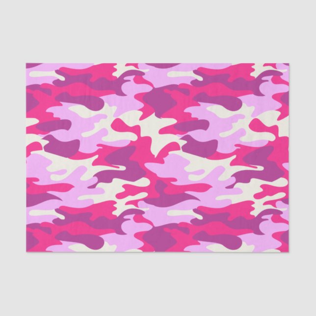 Niedlich Pink Camouflage Trendy Camouflage Girly P Seidenpapier (Vorderseite)