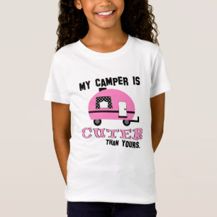 Niedlich Pink Camper Kinder Shirt