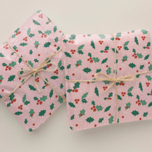 Niedlich Pink Christmas Geschenkpapier