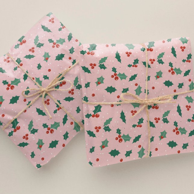 Niedlich Pink Christmas Geschenkpapier (Von Creator hochgeladen)