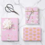 Niedlich Pink Christmas Snowman Kids Custom Geschenkpapier Set<br><div class="desc">Diese Packpapiere enthalten ein zauberhaftes rosa und orangefarbenes Schneemodell und Polka-Punkte. Ideal für die kleinen Gäste für den Urlaub. Ein Name kann dem Banner hinzugefügt werden.</div>