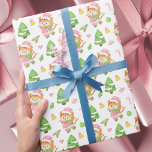 Niedlich Pink Christmas Tigers Kinder Geschenkpapier<br><div class="desc">Niedlich Pink Weihnachtsschwanze Kids Wrapping Paper</div>