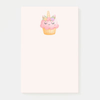 Niedlich Pink Cupcake Unicorn mit Rose