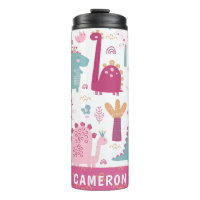 Niedlich Pink Dinosaurier Personalisiert