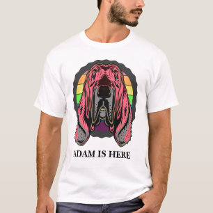 NIEDLICH PINK DOG CUSTOMIZE PERSONALISIERT NAME T  T-Shirt