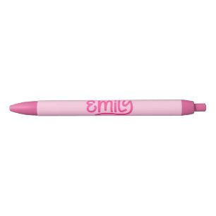 Niedlich Pink Emily Handwriting Typografy Kugelschreiber