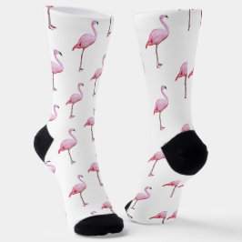 Niedlich Pink Flamingo Tropical Girly Socken
