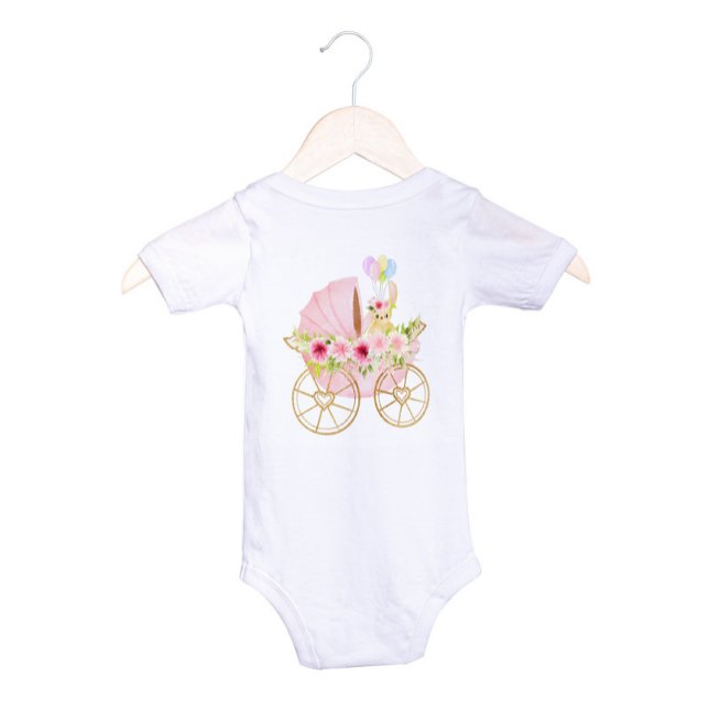 Niedlich Pink Floral Baby Stroller Strampler (Von Creator hochgeladen)