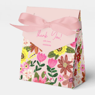 Niedlich Pink Floral Girl Baby Dusche Party Vielen Geschenkschachtel