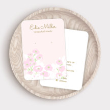 Niedlich Pink Floral Script Erring Juwelen