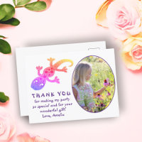 Niedlich Pink Gecko Lizard Girl Foto Geburtstag Da